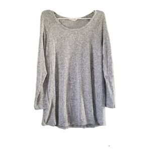 Soft Surroundings Gray Long Sleeve Top size Large